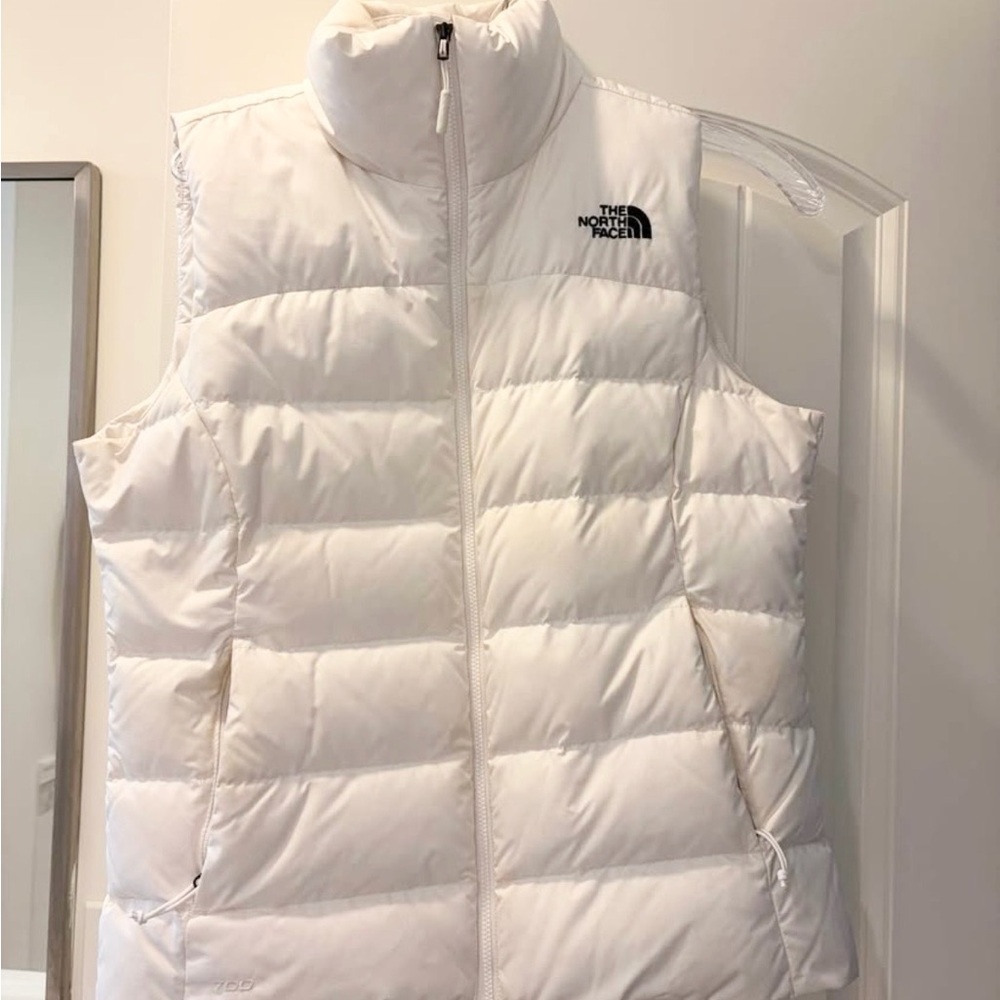 The North Face White Puffer Vest